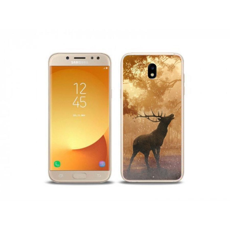 Gelový kryt mmCase na mobil Samsung Galaxy J5 (2017) - jelen v říji