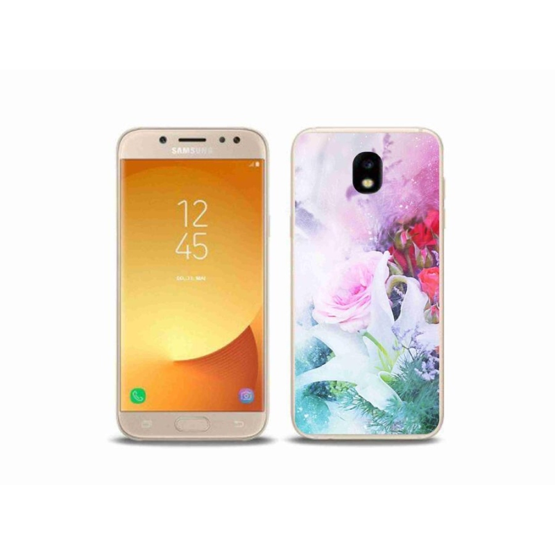 Gelový kryt mmCase na mobil Samsung Galaxy J5 (2017) - květiny 4