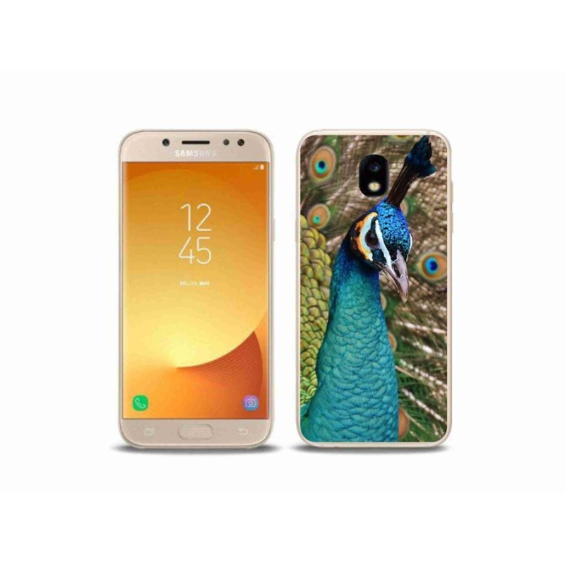 Gelový kryt mmCase na mobil Samsung Galaxy J5 (2017) - páv