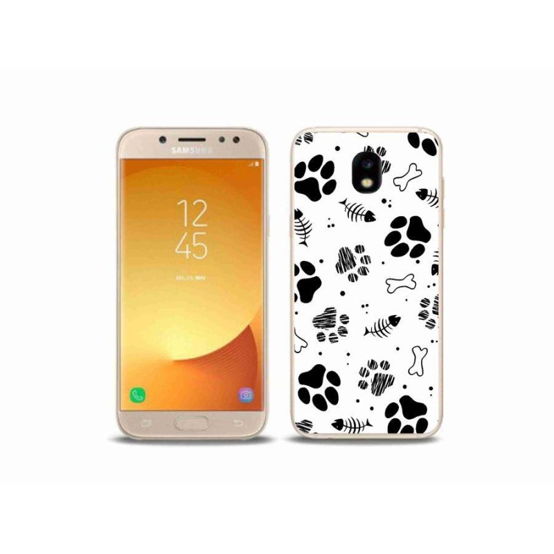 Gelový kryt mmCase na mobil Samsung Galaxy J5 (2017) - psí tlapky 1