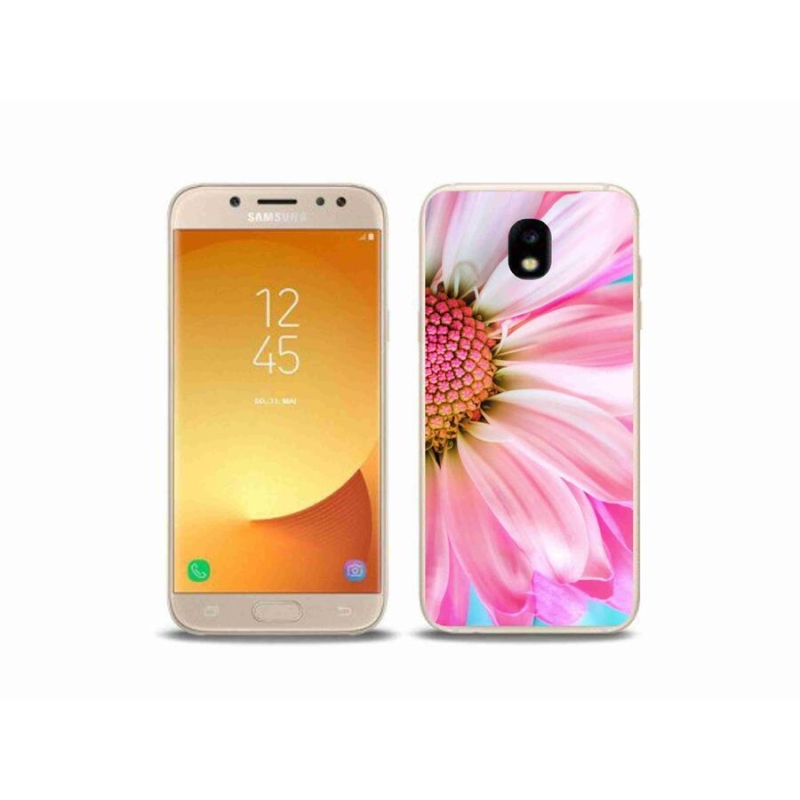 Gelový kryt mmCase na mobil Samsung Galaxy J5 (2017) - růžová květina