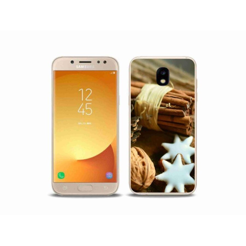 Gelový kryt mmCase na mobil Samsung Galaxy J5 (2017) - skořice a perníčky