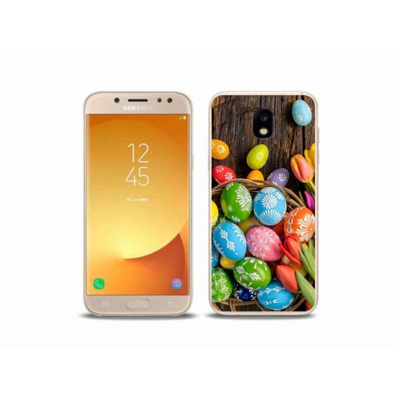 Gelový kryt mmCase na mobil Samsung Galaxy J5 (2017) - velikonoční vajíčka
