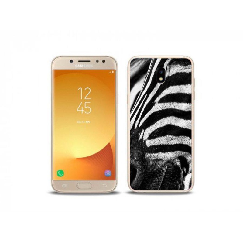 Gelový kryt mmCase na mobil Samsung Galaxy J5 (2017) - zebra