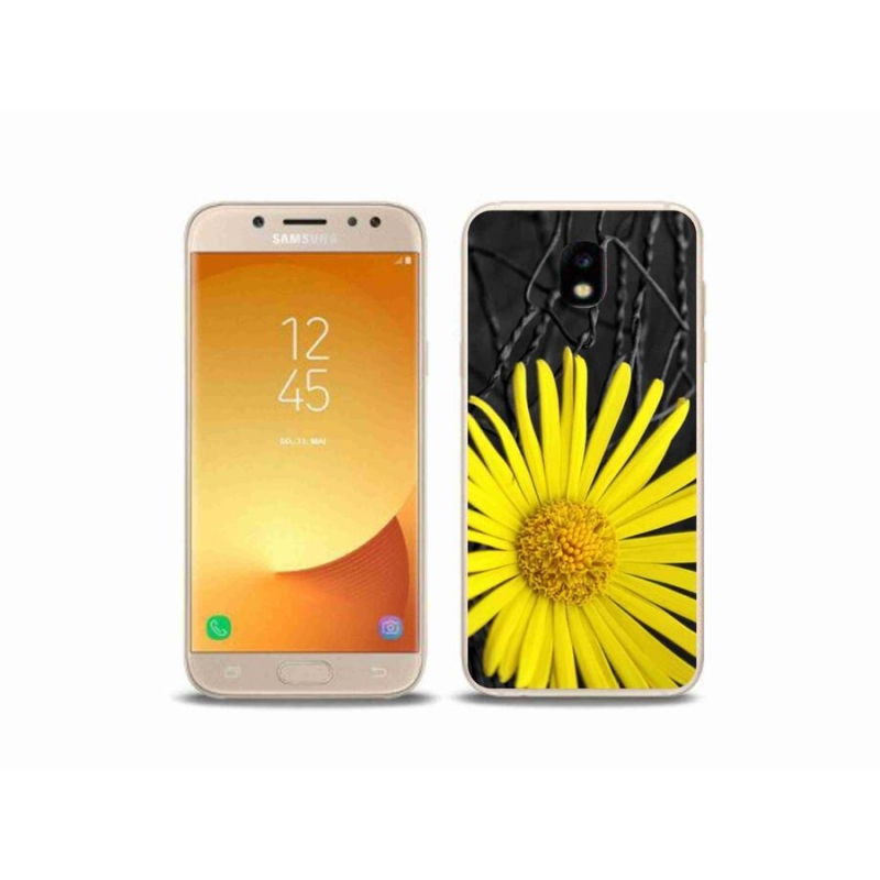 Gelový kryt mmCase na mobil Samsung Galaxy J5 (2017) - žlutá květina
