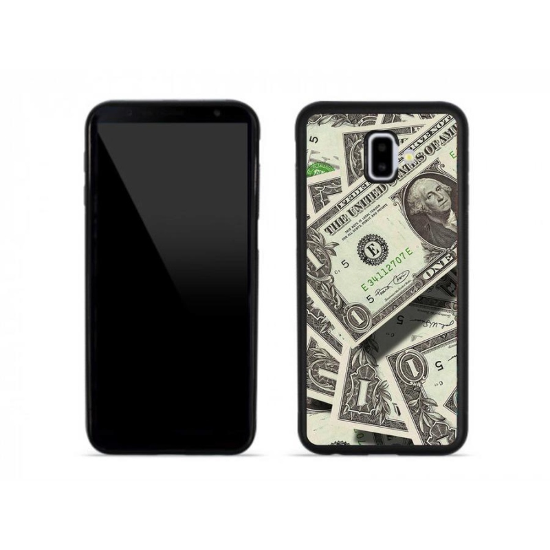 Gelový kryt mmCase na mobil Samsung Galaxy J6 Plus - americký dolar