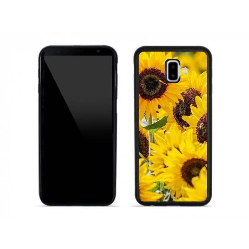 Gelový kryt mmCase na mobil Samsung Galaxy J6 Plus - slunečnice