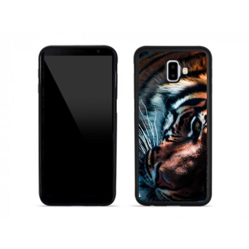 Gelový kryt mmCase na mobil Samsung Galaxy J6 Plus - tygří pohled