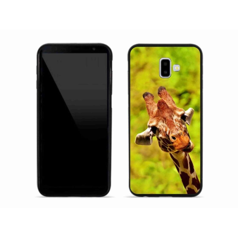 Gelový kryt mmCase na mobil Samsung Galaxy J6 Plus - žirafa
