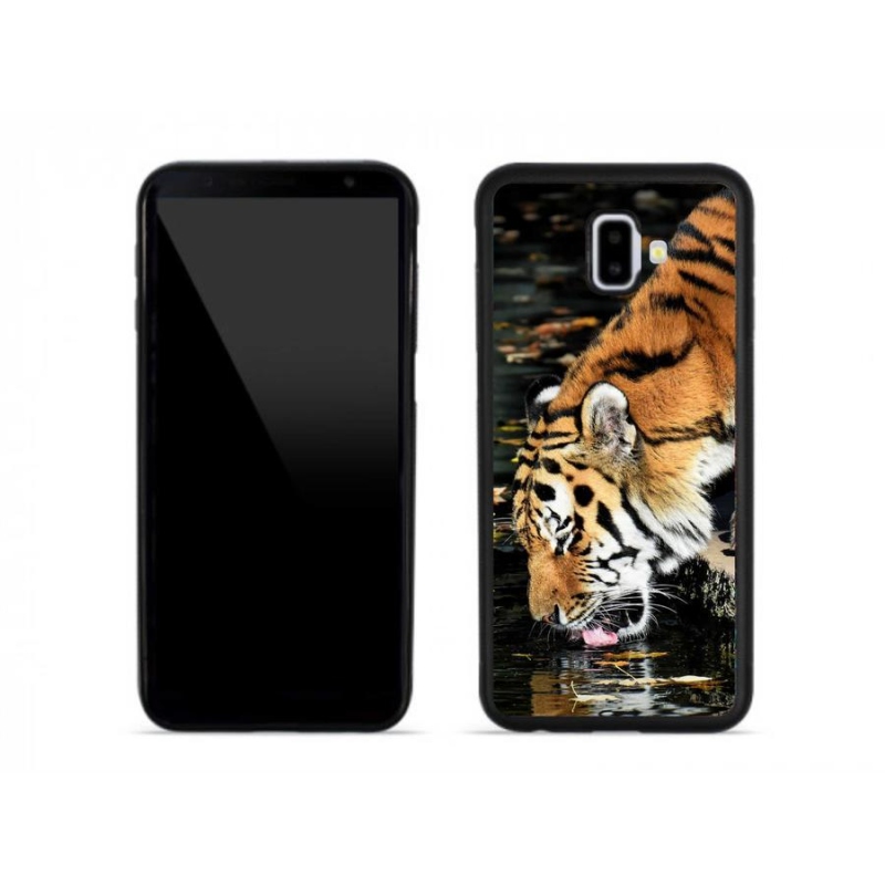 Gelový kryt mmCase na mobil Samsung Galaxy J6 Plus - žíznivý tygr