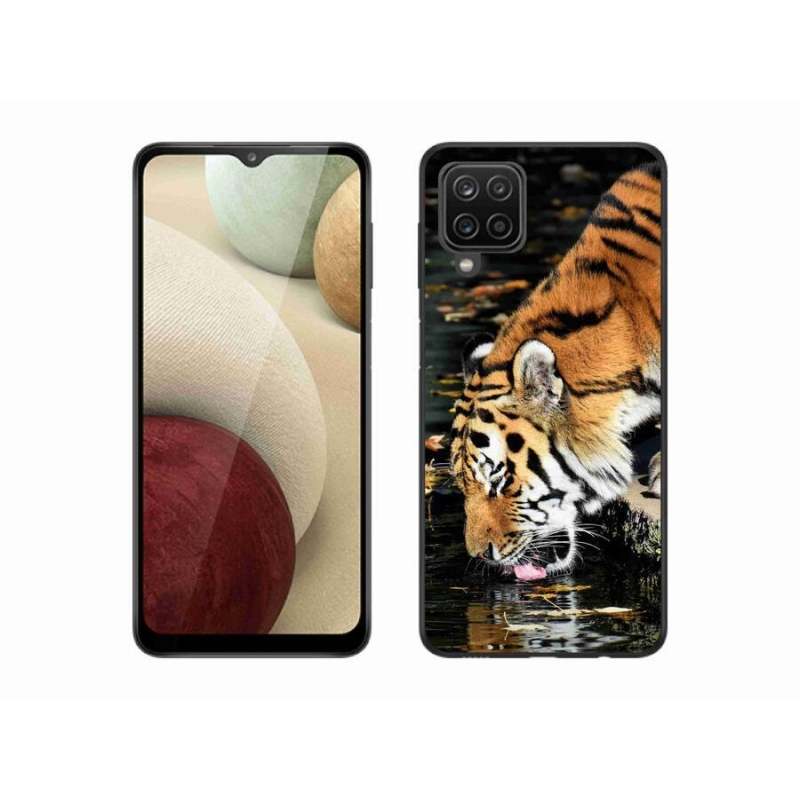 Gelový kryt mmCase na mobil Samsung Galaxy M12 - žíznivý tygr