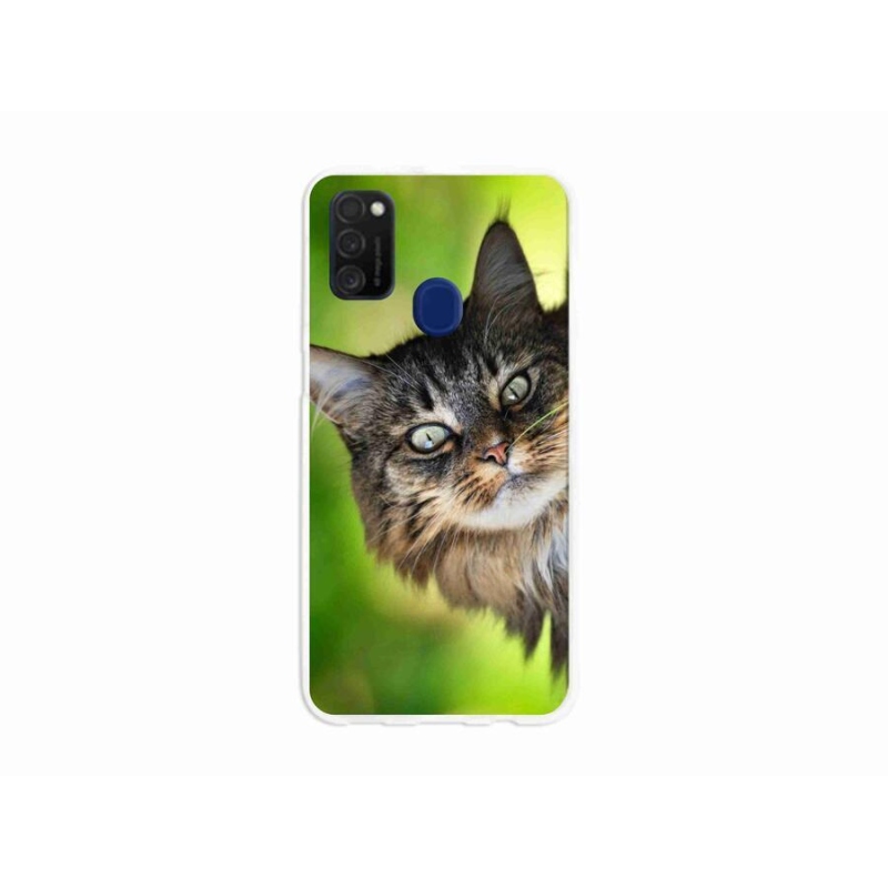 Gelový kryt mmCase na mobil Samsung Galaxy M21 - kočka 3