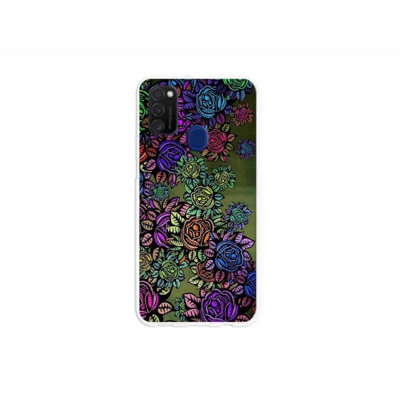 Gelový kryt mmCase na mobil Samsung Galaxy M21 - květiny 6