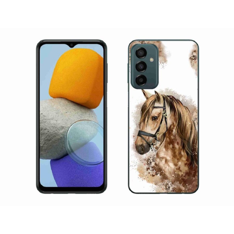 Gelový kryt mmCase na mobil Samsung Galaxy M23 5G - hnědý kreslený kůň
