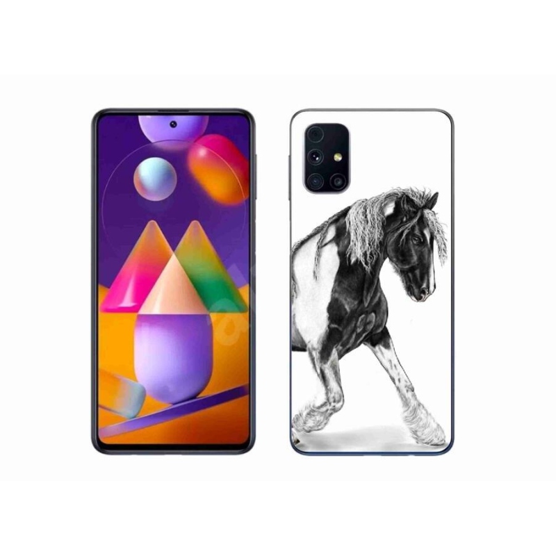 Gelový kryt mmCase na mobil Samsung Galaxy M31s - kůň