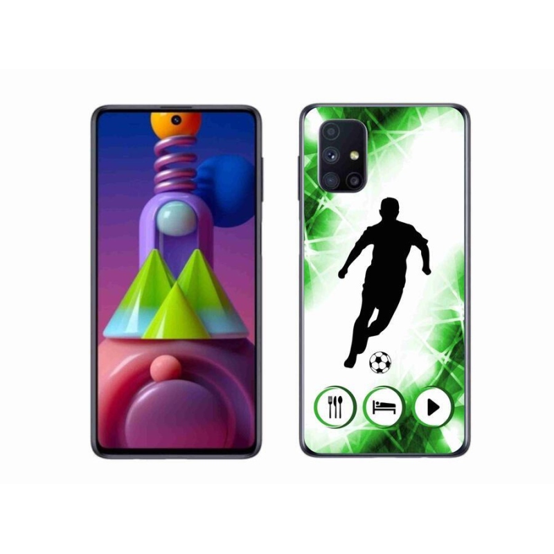 Gelový kryt mmCase na mobil Samsung Galaxy M51 - fotbalista