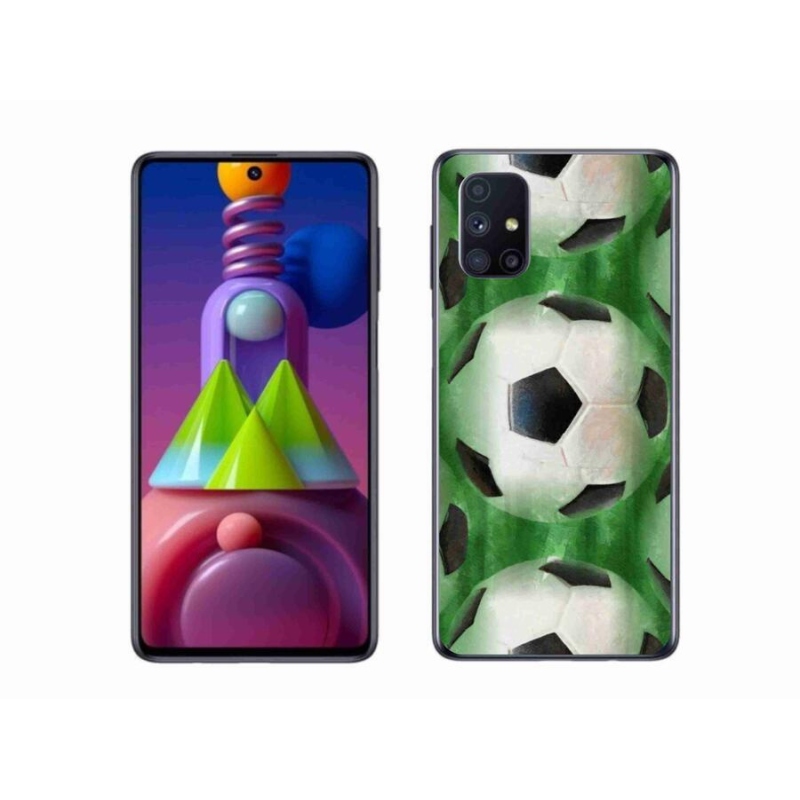 Gelový kryt mmCase na mobil Samsung Galaxy M51 - fotbalový míč