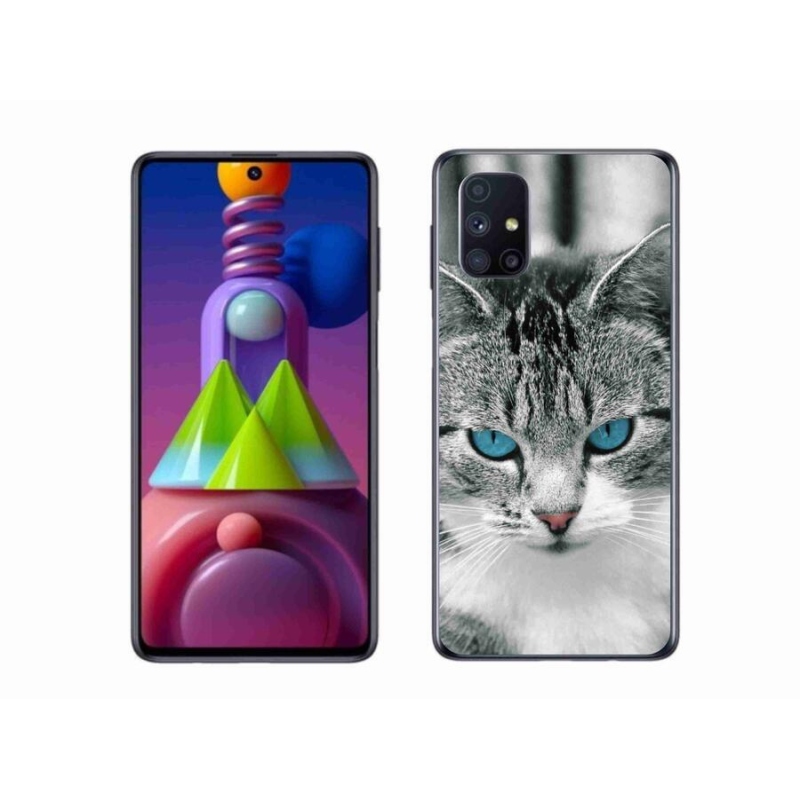 Gelový kryt mmCase na mobil Samsung Galaxy M51 - kočičí pohled 1