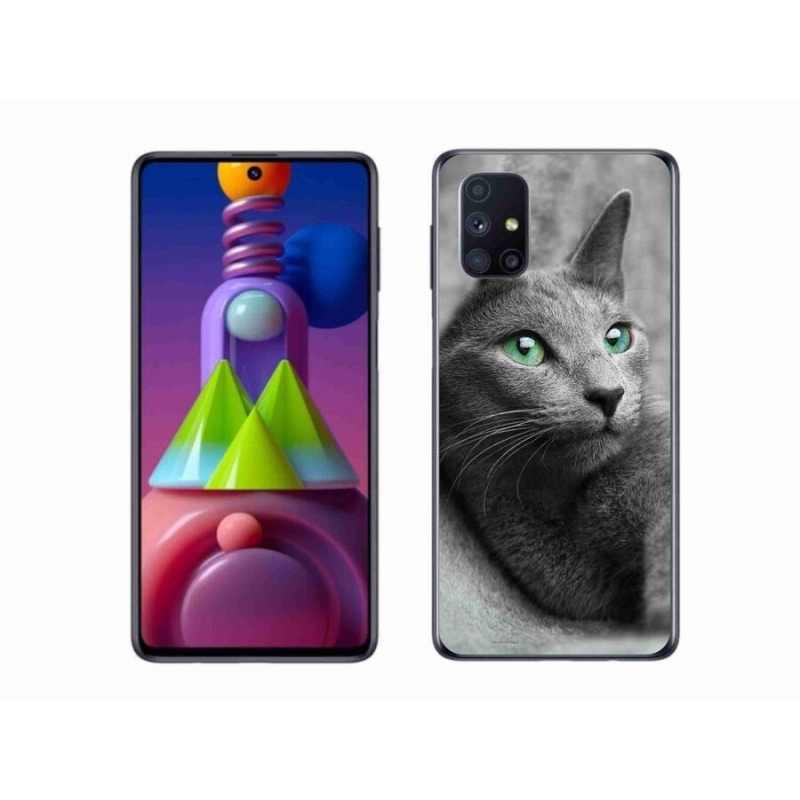 Gelový kryt mmCase na mobil Samsung Galaxy M51 - kočka 2