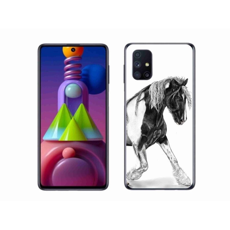 Gelový kryt mmCase na mobil Samsung Galaxy M51 - kůň