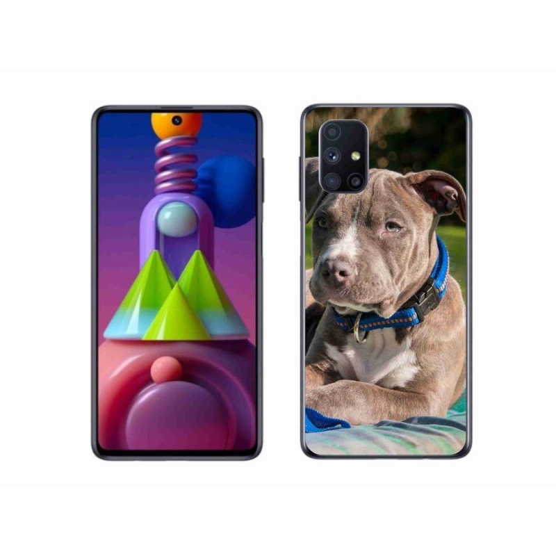 Gelový kryt mmCase na mobil Samsung Galaxy M51 - pitbull