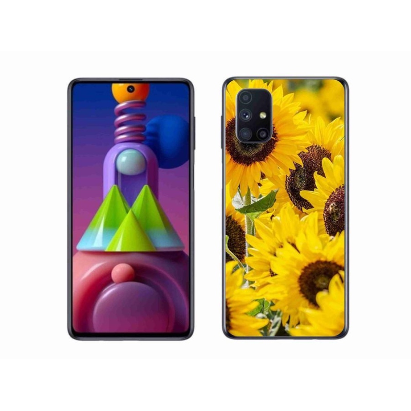 Gelový kryt mmCase na mobil Samsung Galaxy M51 - slunečnice