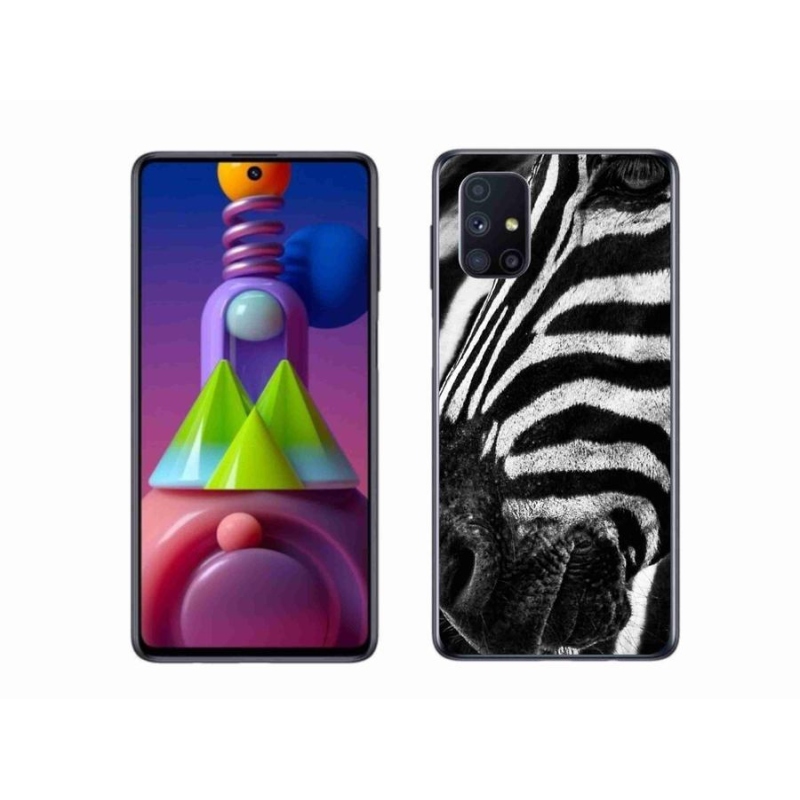 Gelový kryt mmCase na mobil Samsung Galaxy M51 - zebra