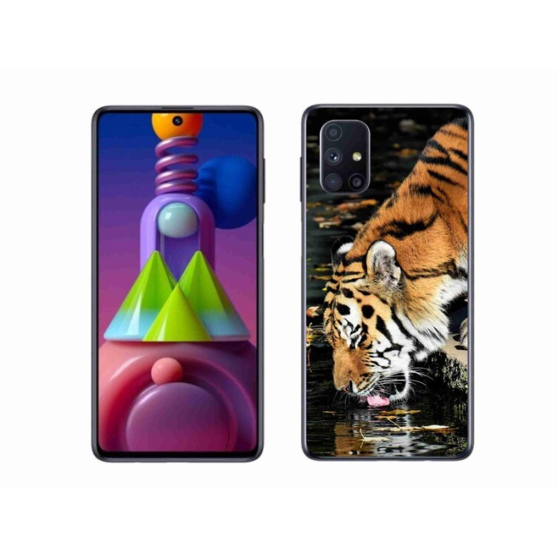 Gelový kryt mmCase na mobil Samsung Galaxy M51 - žíznivý tygr