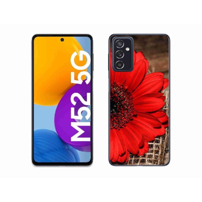 Gelový kryt mmCase na mobil Samsung Galaxy M52 5G - gerbera