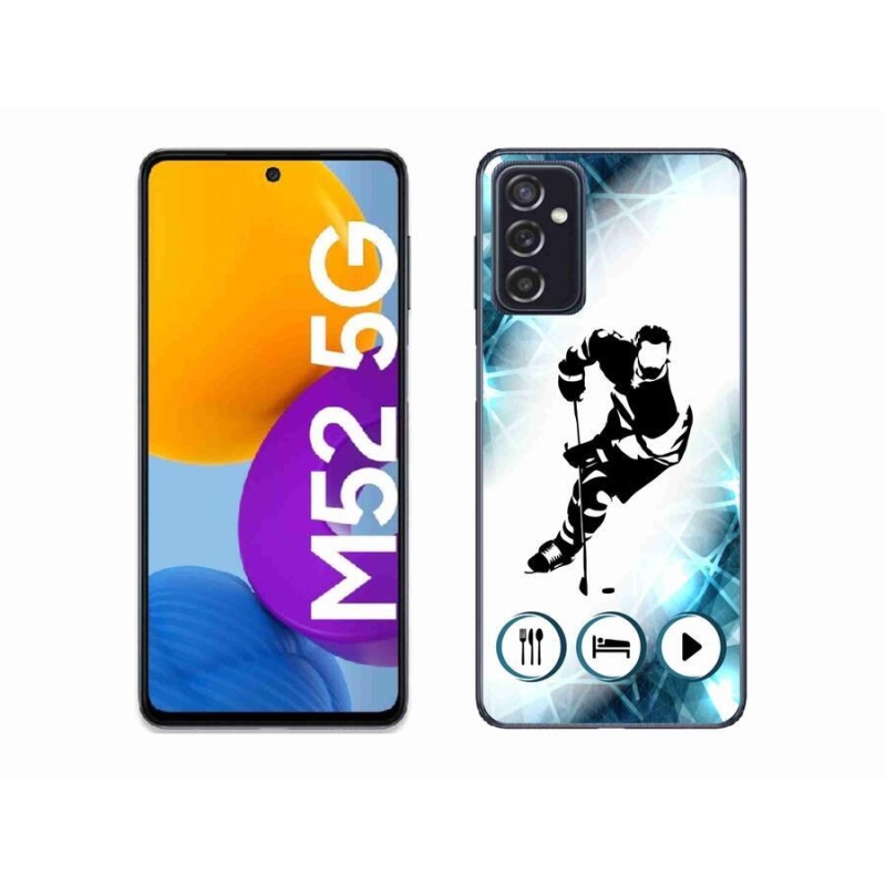 Gelový kryt mmCase na mobil Samsung Galaxy M52 5G - hokej 1