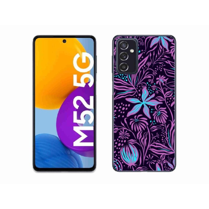 Gelový kryt mmCase na mobil Samsung Galaxy M52 5G - květiny 2