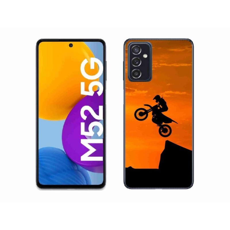 Gelový kryt mmCase na mobil Samsung Galaxy M52 5G - motocross