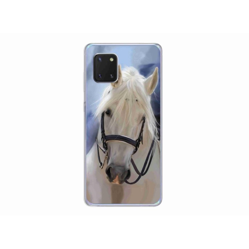 Gelový kryt mmCase na mobil Samsung Galaxy Note 10 Lite - bílý kůň