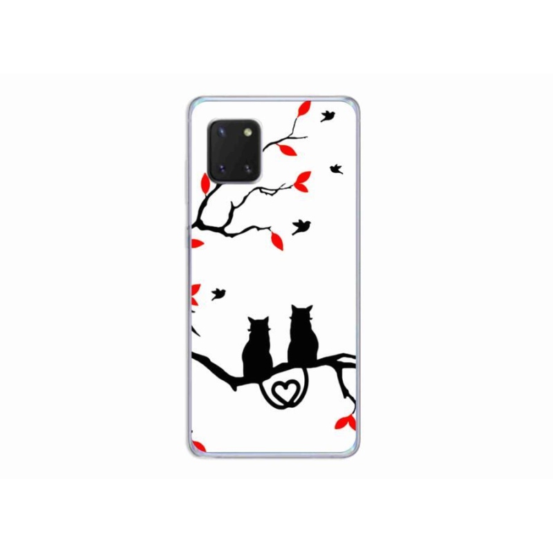Gelový kryt mmCase na mobil Samsung Galaxy Note 10 Lite - kočičí láska