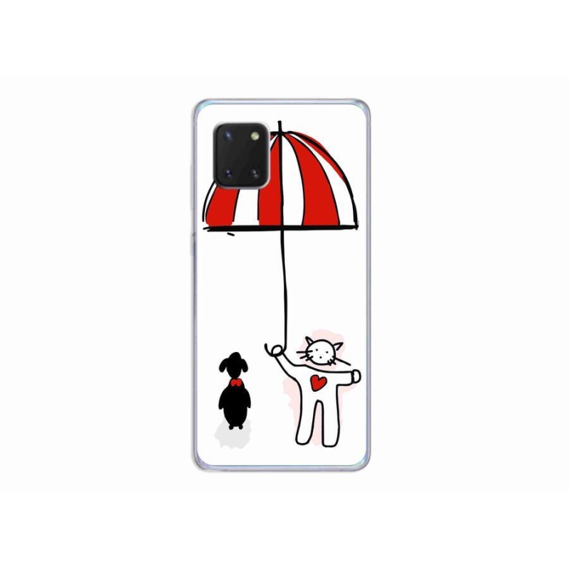 Gelový kryt mmCase na mobil Samsung Galaxy Note 10 Lite - pejsek a kočička