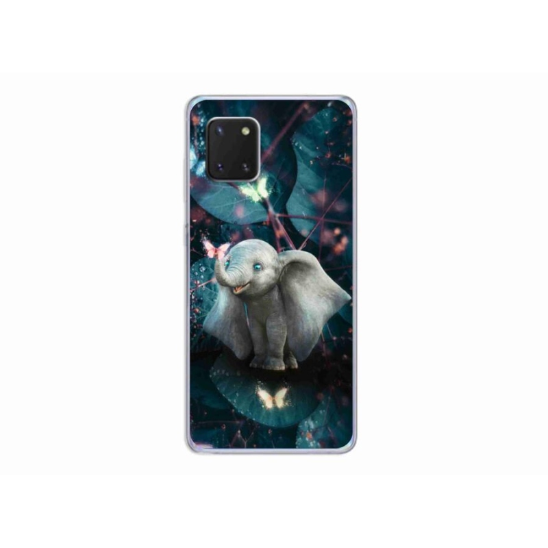 Gelový kryt mmCase na mobil Samsung Galaxy Note 10 Lite - roztomilý slon