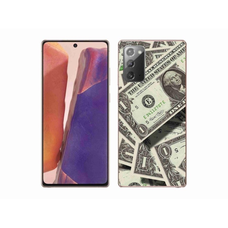 Gelový kryt mmCase na mobil Samsung Galaxy Note 20/Note 20 5G - americký dolar