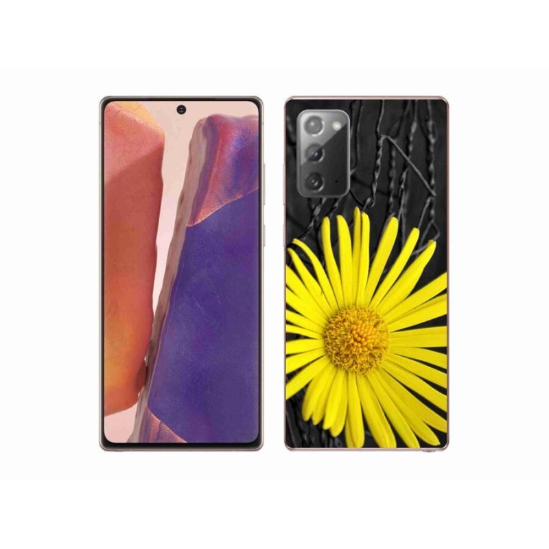 Gelový kryt mmCase na mobil Samsung Galaxy Note 20/Note 20 5G - žlutá květina