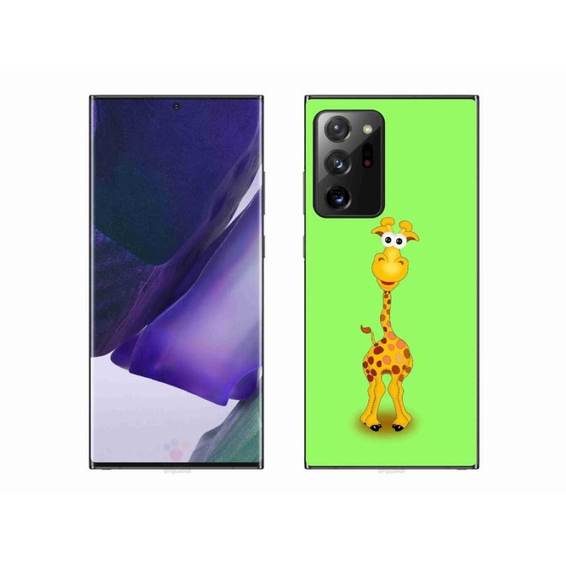 Gelový kryt mmCase na mobil Samsung Galaxy Note 20 Ultra - kreslená žirafa