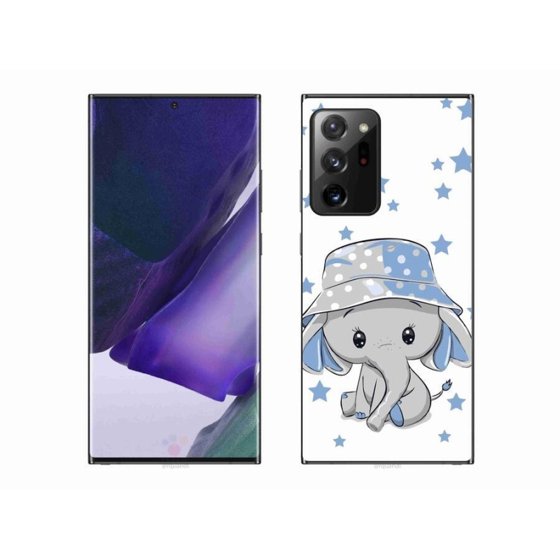 Gelový kryt mmCase na mobil Samsung Galaxy Note 20 Ultra - modrý slon