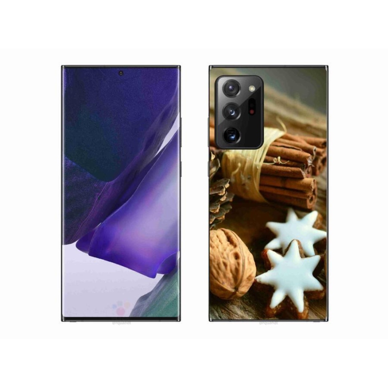 Gelový kryt mmCase na mobil Samsung Galaxy Note 20 Ultra - skořice a perníčky