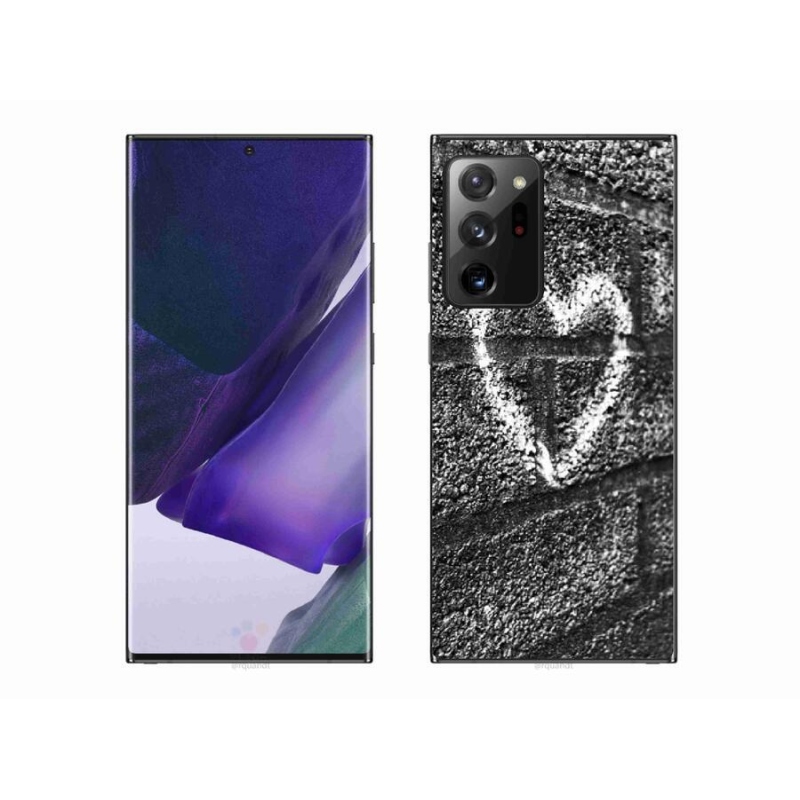 Gelový kryt mmCase na mobil Samsung Galaxy Note 20 Ultra - srdce na zdi