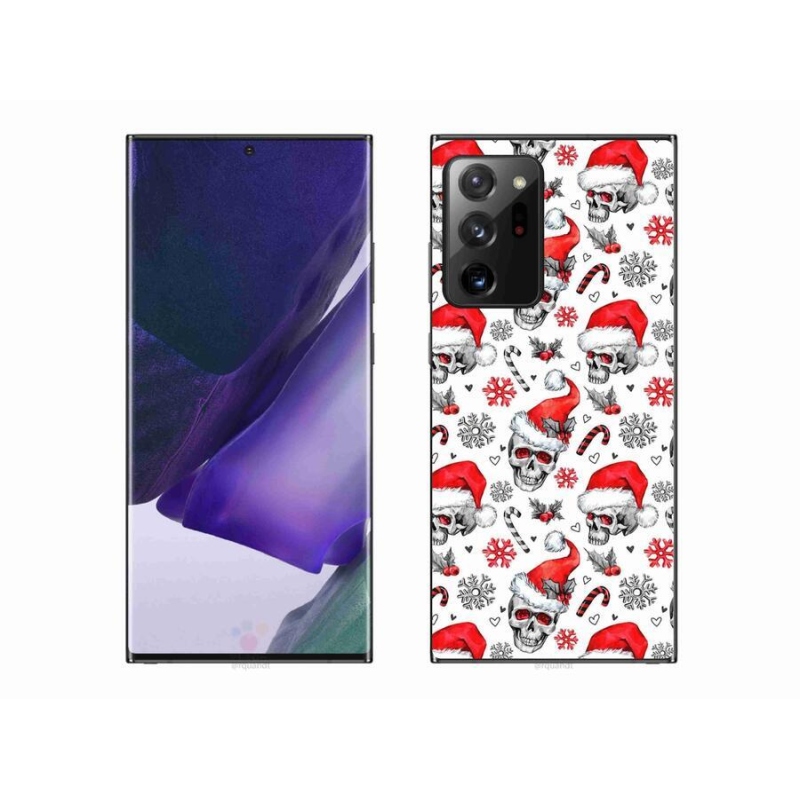 Gelový kryt mmCase na mobil Samsung Galaxy Note 20 Ultra - vánoční lebky