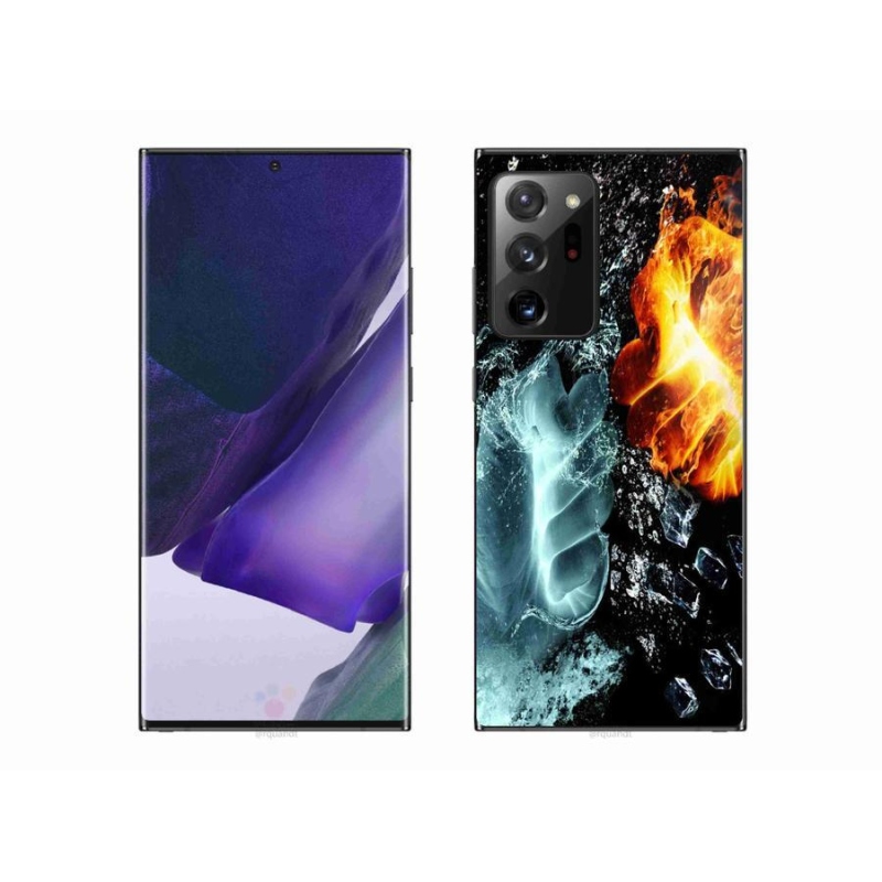 Gelový kryt mmCase na mobil Samsung Galaxy Note 20 Ultra - voda a oheň