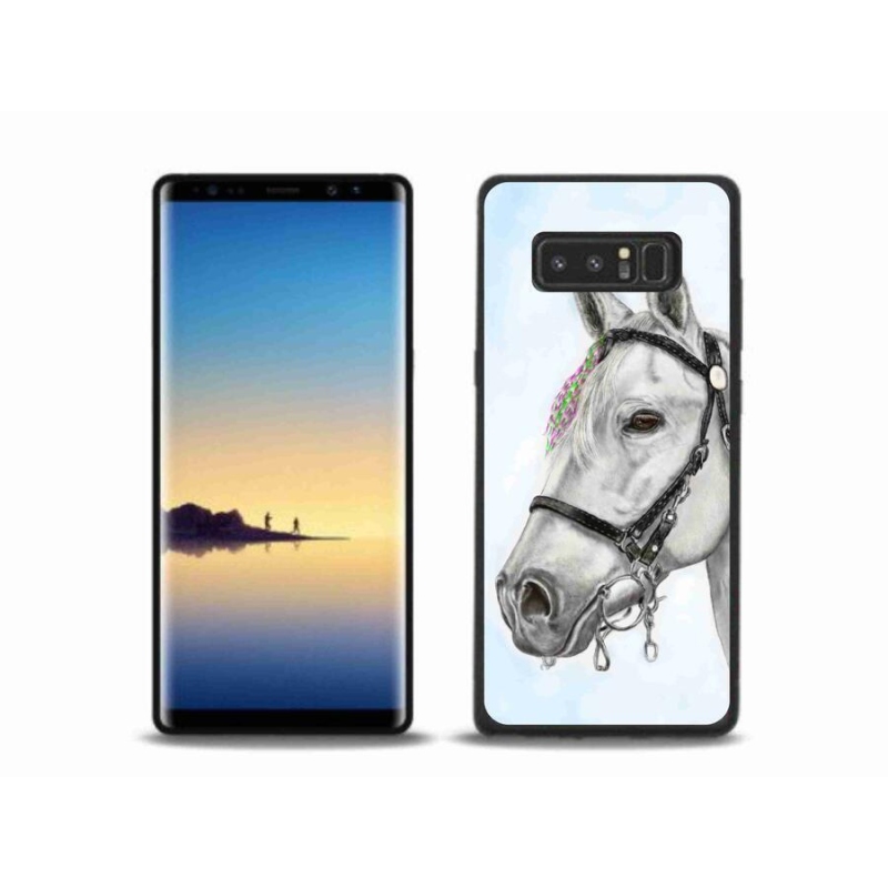 Gelový kryt mmCase na mobil Samsung Galaxy Note 8 - bílý kůň 1