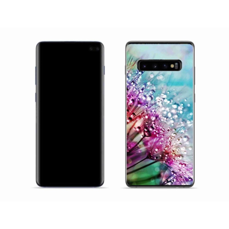 Gelový kryt mmCase na mobil Samsung Galaxy S10 - barevné květy