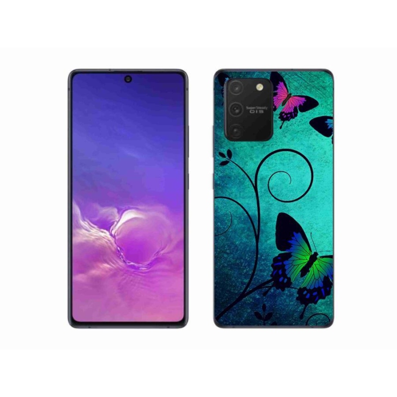 Gelový kryt mmCase na mobil Samsung Galaxy S10 Lite - barevní motýli