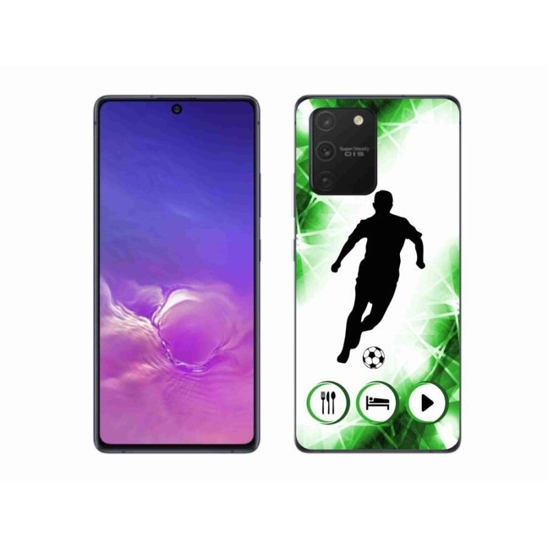 Gelový kryt mmCase na mobil Samsung Galaxy S10 Lite - fotbalista