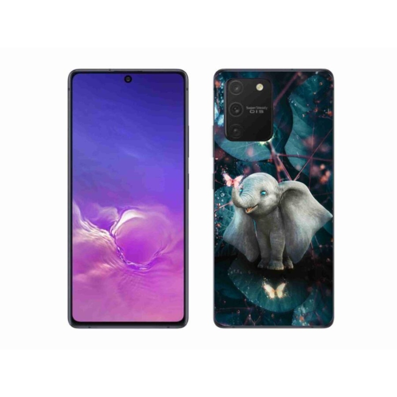 Gelový kryt mmCase na mobil Samsung Galaxy S10 Lite - roztomilý slon