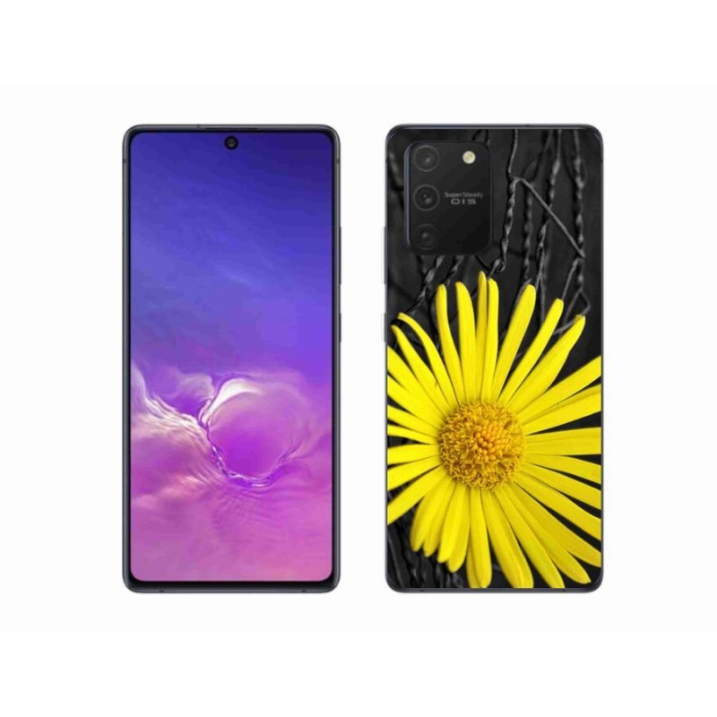 Gelový kryt mmCase na mobil Samsung Galaxy S10 Lite - žlutá květina